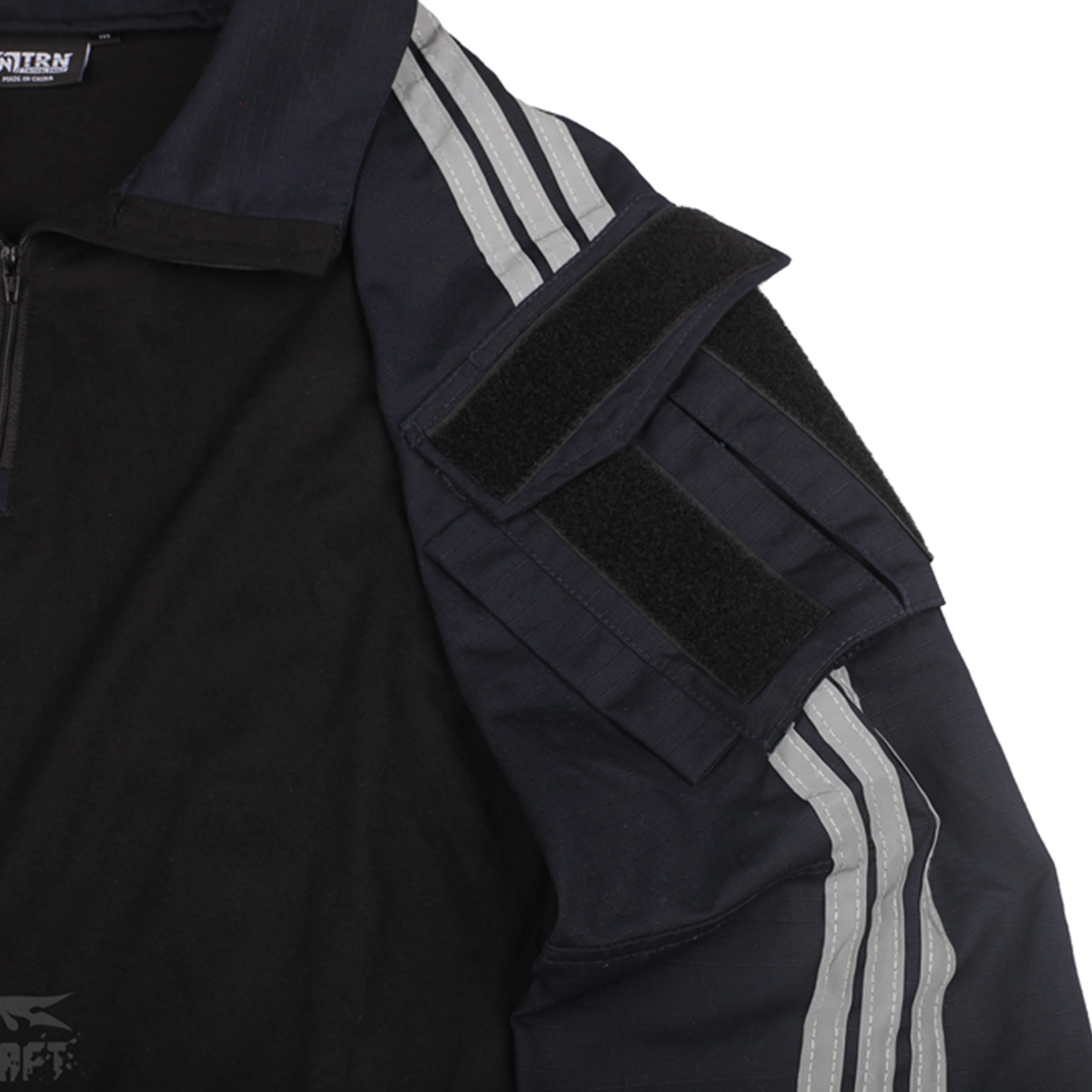 Uniforme de poliéster con rayas reflectantes para hombre adulto, traje táctico de rana para acampar, caza deportiva, primavera y otoño - imagen 4