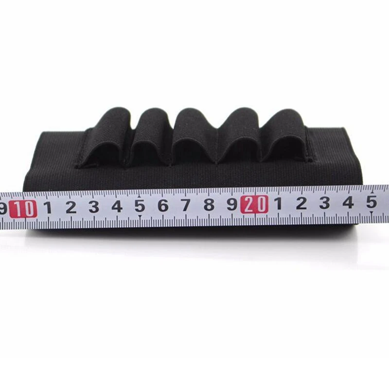 Bolsa de munición para Rifle de caza, carcasa de 5 proyectiles, soporte de cartucho de calibre 12 y 20, bolsa elástica de nailon para transporte de munición - imagen 5