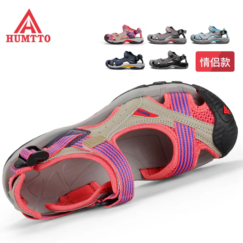 HUMTTO-zapatos de verano transpirables para mujer y hombre, sandalias de malla de aire de goma, zapatillas de playa de secado rápido - imagen 3