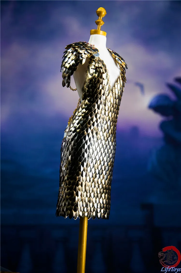 Accesorios de armadura de soldado 1:6, armadura de Metal, escamas de dragón, galvanizado, resistente a la oxidación, adsorción magnética, 500 uds. - imagen 3