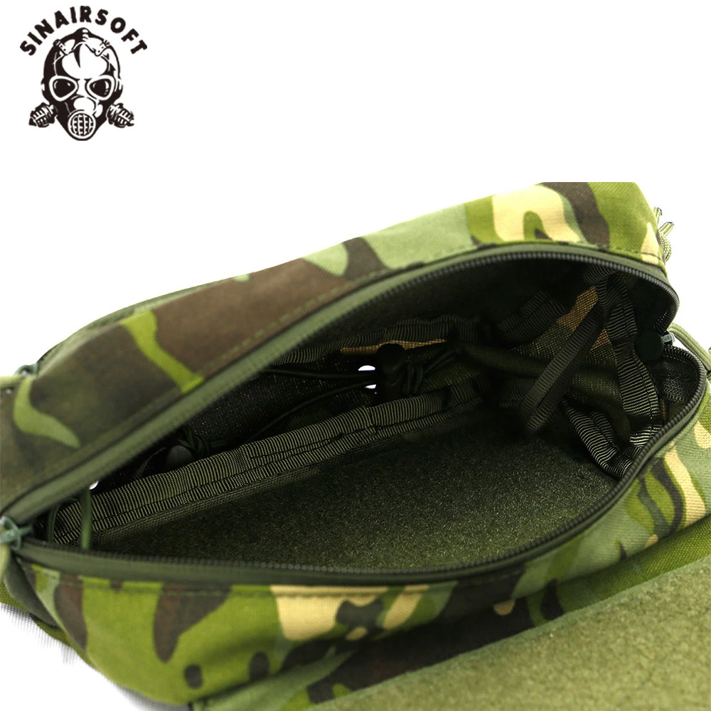 Bolsa de utilidad táctica, riñonera para exteriores, chaleco Molle de caza, portador de armadura CRM CRX D3, aparejo de pecho, bolsa de descarga de caída - imagen 5