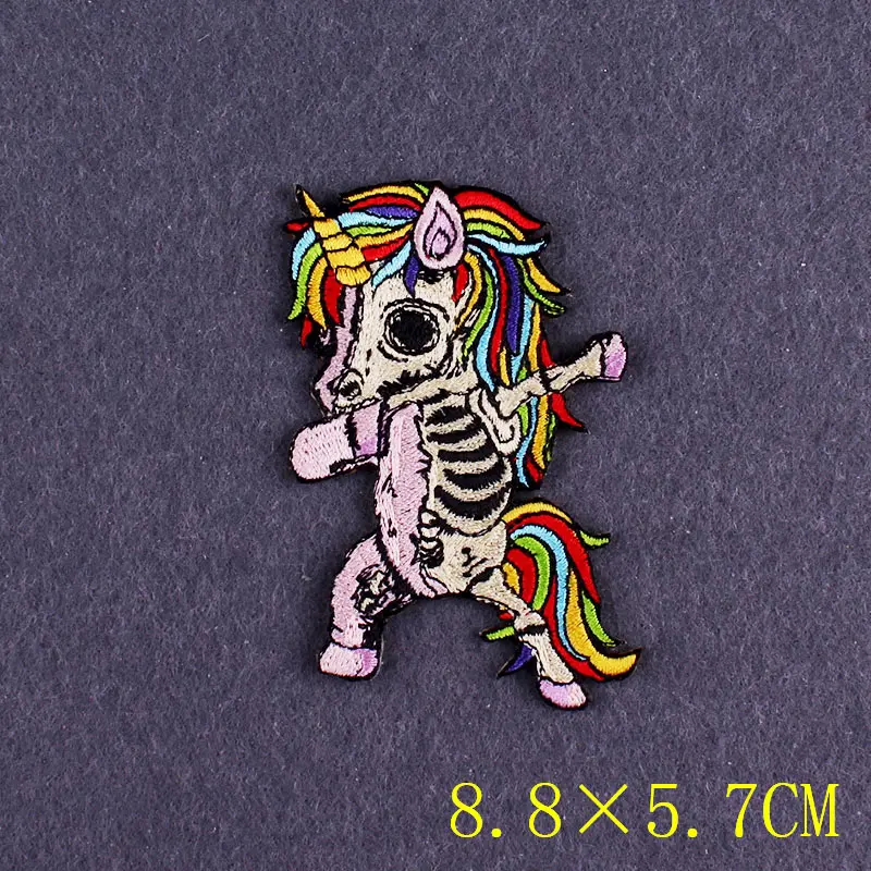 Parche de oso para planchar en el gimnasio, parche bordado de orangután para fumar en la ropa, decoración de rayas de ropa Punk DIY - imagen 4