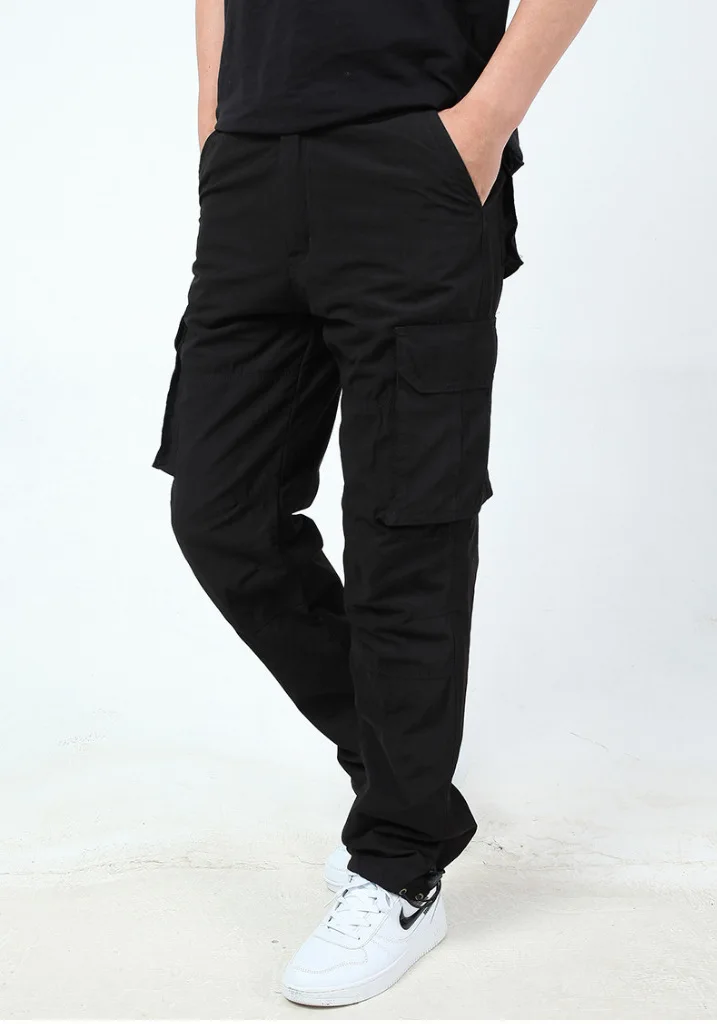 Pantalones largos de lana gruesa para hombre, pantalón largo, térmico, a prueba de viento, con bolsillo, para montar al aire libre, escalada, Invierno - imagen 4