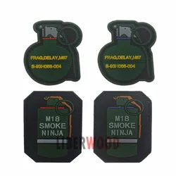 Insignia táctica del ejército AIRSOFT M18 Smoke Ninja Klett M67 Frag Grenade