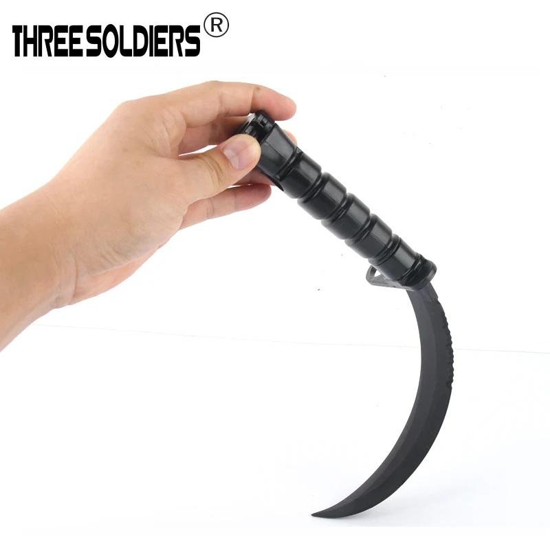 Cuchillo táctico de plástico M10 Modelo 1:1, accesorios estáticos al aire libre, acción en vivo, CS, entrenamiento de vestido, cuchillo suave de goma - imagen 4