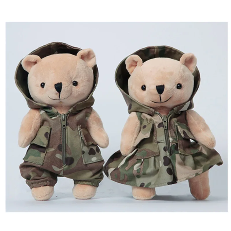 Oso táctico de camuflaje para acampar al aire libre, bolsa de senderismo, chaleco, accesorio colgante, entrenamiento de pesca, caza, juguete desmontable portátil - imagen 5