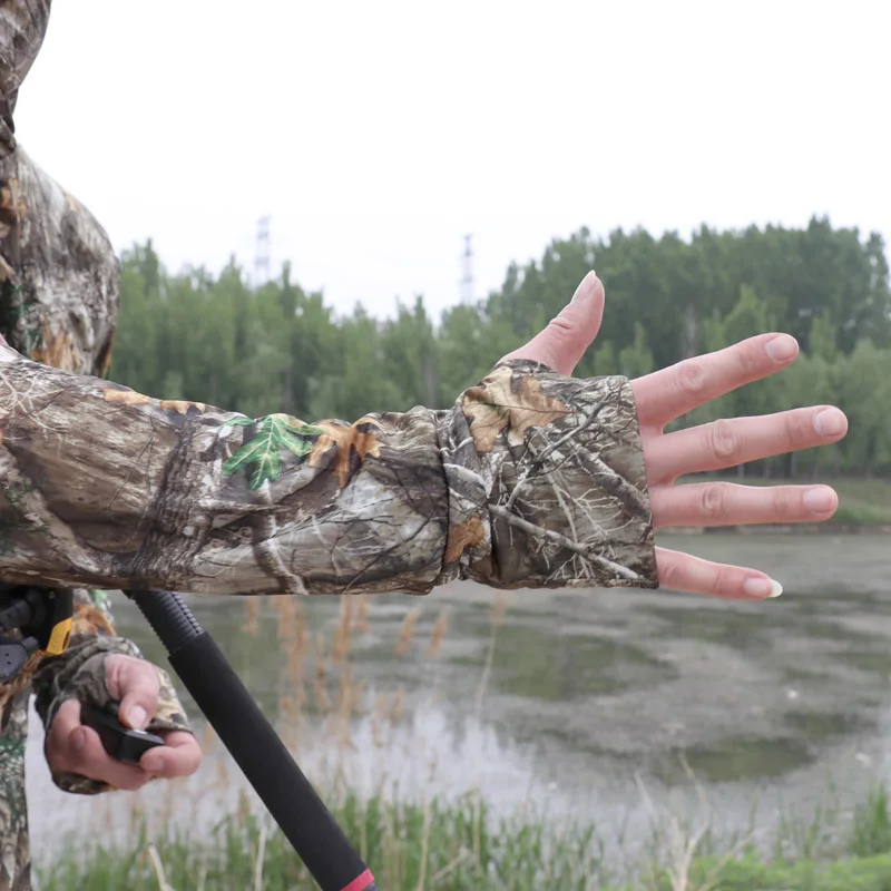 Verano al aire libre protección solar cremallera deportes Top pesca profesional chaqueta con capucha camuflaje biónico caza chaqueta transpirable - imagen 5