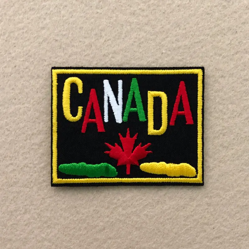 Parches de hojas de moda Prajna, parches bordados para ropa, parches de hierro de dibujos animados, apliques de rayas, insignias para ropa en chaqueta - imagen 5