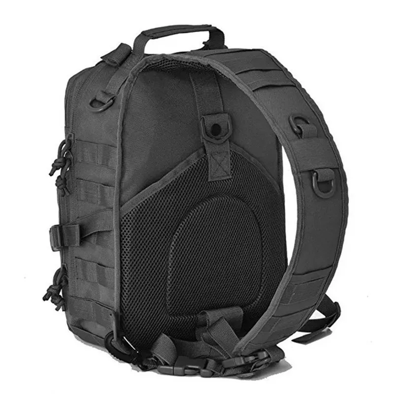 Bolsa de sillín impermeable para paseo urbano de uso diario para hombre, bolsa de escalada de camuflaje biónico, resistente al desgaste, bolso de hombro individual para ciclismo - imagen 5