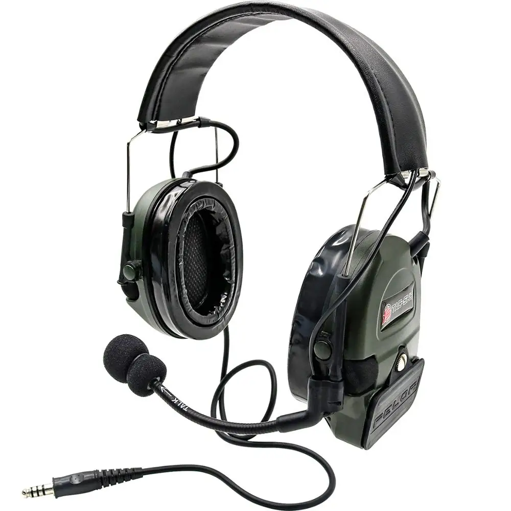 TS TAC-SKY orejeras electrónicas tácticas para disparar auriculares con cancelación de ruido y PTT U94 para Walkie Talkie Baofeng - imagen 5