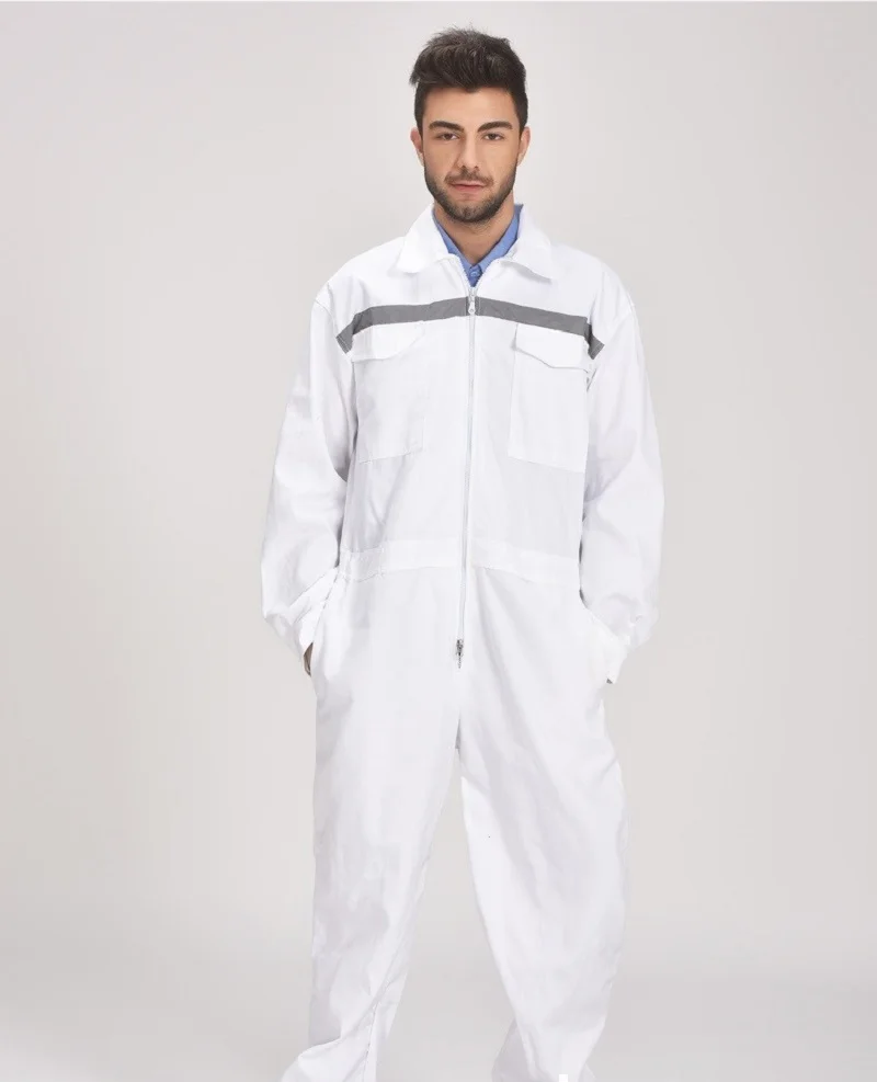 Mono de trabajo de alta visibilidad, uniformes de trabajo, mono aislante a prueba de polvo, traje de soldadura, taller de coche, marinero, mecánico, ropa de trabajo de talla grande - imagen 3