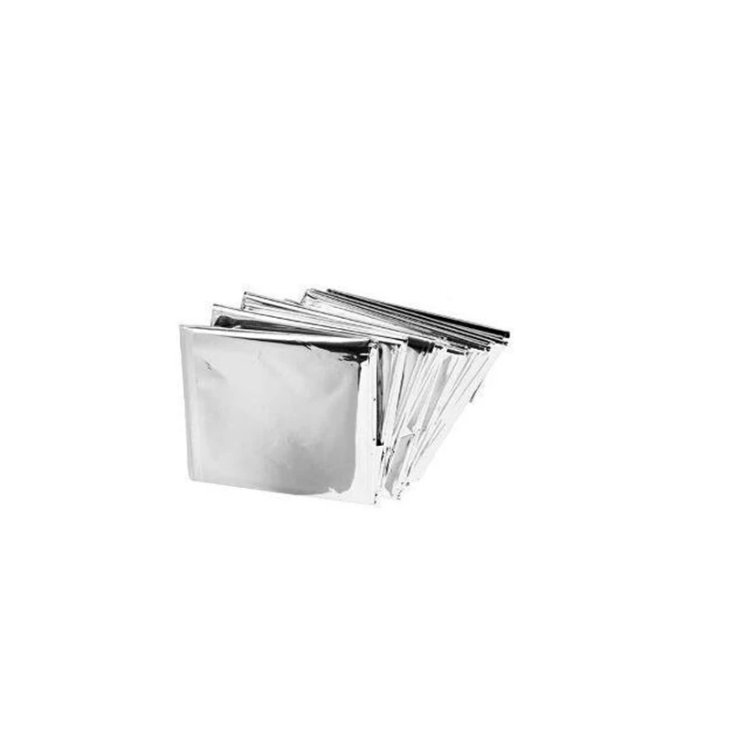 Manta de rescate de supervivencia a prueba de agua, lámina térmica para primeros auxilios, cortina de rescate de plata para exteriores, 210x130CM - imagen 4