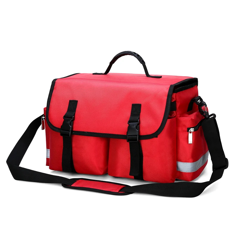 Nueva bolsa vacía de primeros auxilios para coches, botiquín médico portátil de supervivencia de emergencia al aire libre para viajes de acampada, multibolsillo de gran tamaño - imagen 5