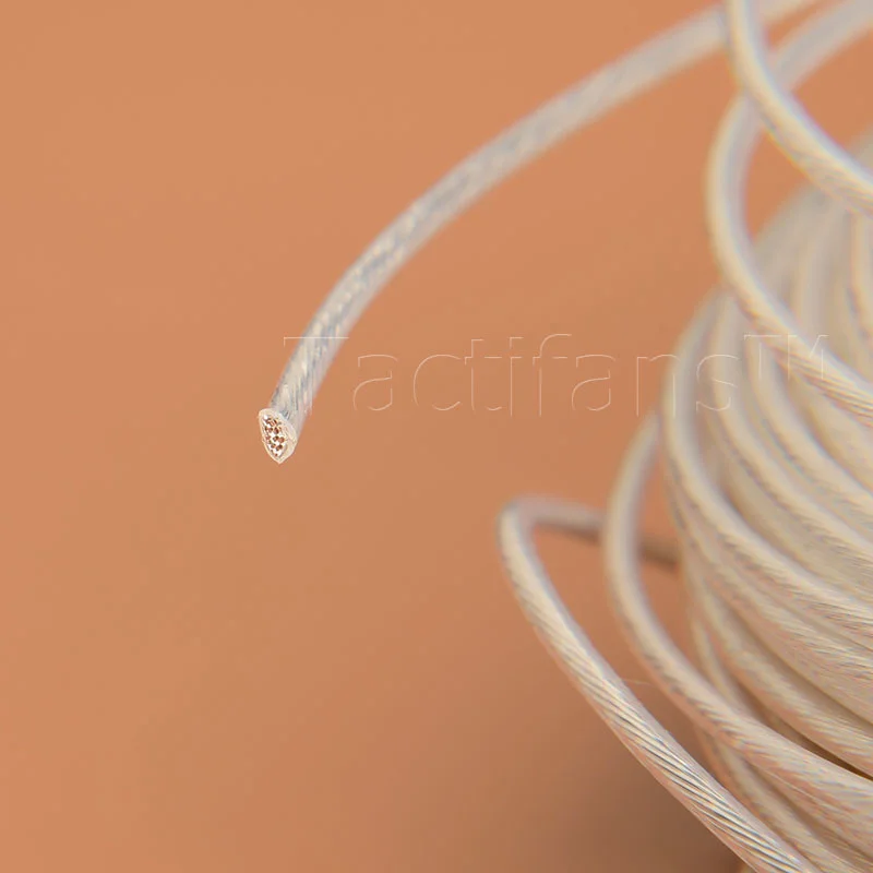 Alambre de cobre Chapado en plata recubierto, gran capacidad, alta temperatura, 1/2/5m, caja de cambios Airsoft AEG, caza, tiro, accesorio de Paintball - imagen 2