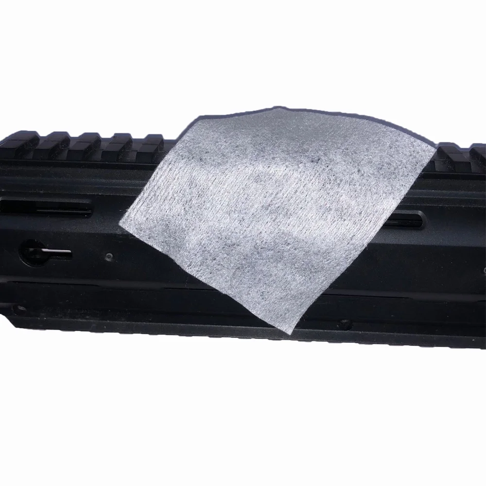 Parche de limpieza para pistola de Rifle de Airsoft, herramienta de limpieza de caza, absorción de aceite y agua, suavidad, algodón limpio, 200 unids/paquete - imagen 5