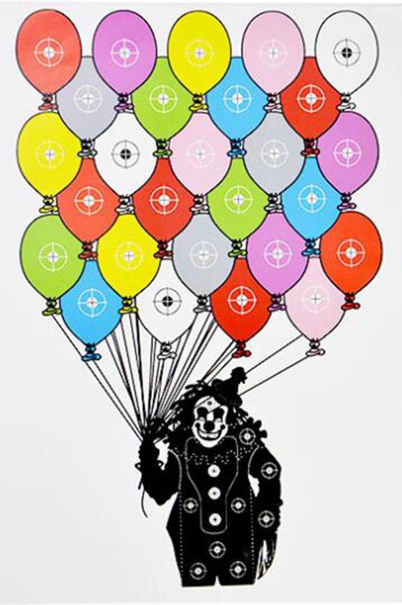 Blancos de tiro de 45x32cm para armas de fuego, pistolas, Rifles, pistolas, BB, pistola de aire, 10 unidades - imagen 4