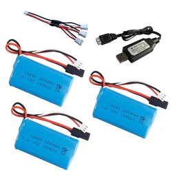 Batería Li-Ion 7,4V 2500mAh 18650 para RC MJX y otros