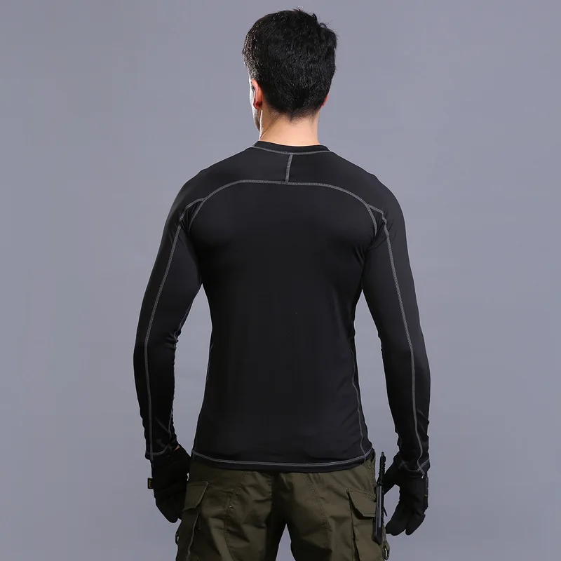 Esdy-ropa interior cálida de terciopelo para hombre y mujer, Jersey transpirable de manga larga para senderismo, Camping, entrenamiento deportivo - imagen 2