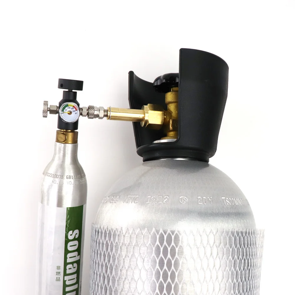 Adaptador de recarga de tanque de cilindro de Co2, Soda & Stream, W21.8-14 CGA320 o estación de llenado, nuevo - imagen 5