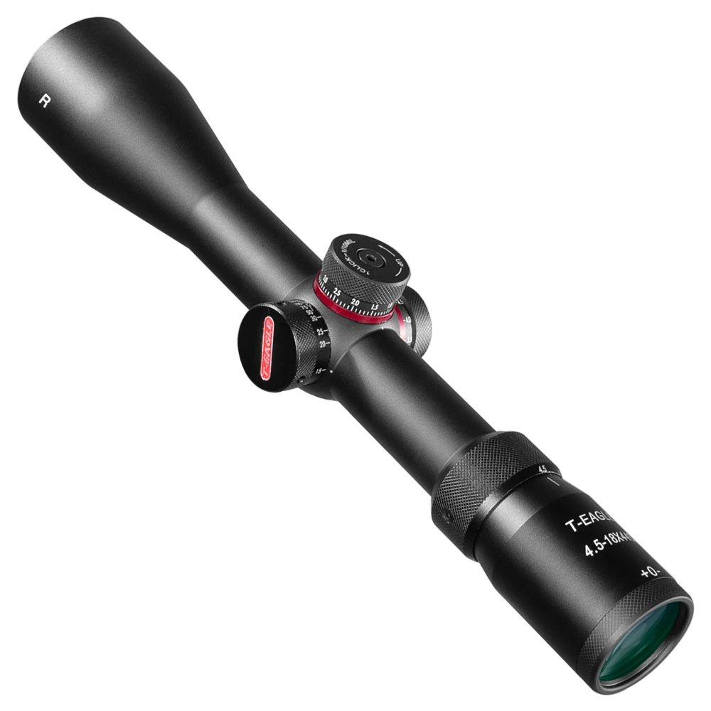 Mira telescópica para rifle de caza, Visor de aumento cruzado 8X, retícula grabada de cristal, reinicio de bloqueo, 4,5-18x44 SF - imagen 2