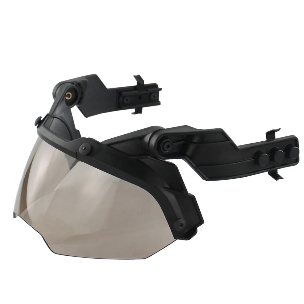 Casco táctico con tapa, gafas de protección, Airsoft, Paintball, rápido, a prueba de viento, antiniebla, accesorios para casco, nuevo - imagen 4