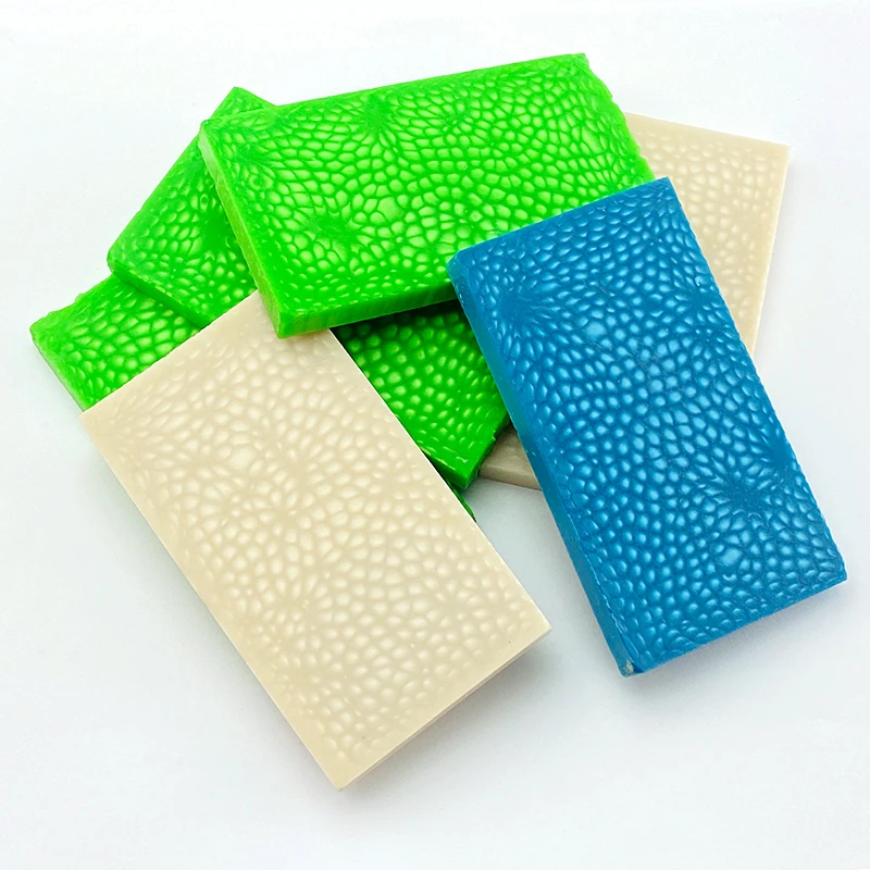 2 piezas de Material de resina con patrón de Squama para hacer mango de cuchillo DIY, Material compuesto, Material artesanal, 90x50x8mm - imagen 2