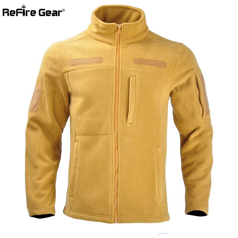 ReFire Gear-abrigo militar táctico de lana para hombre, chaquetas térmicas de entrenamiento de concha suave, abrigo cálido a prueba de viento, ropa de invierno - imagen 2