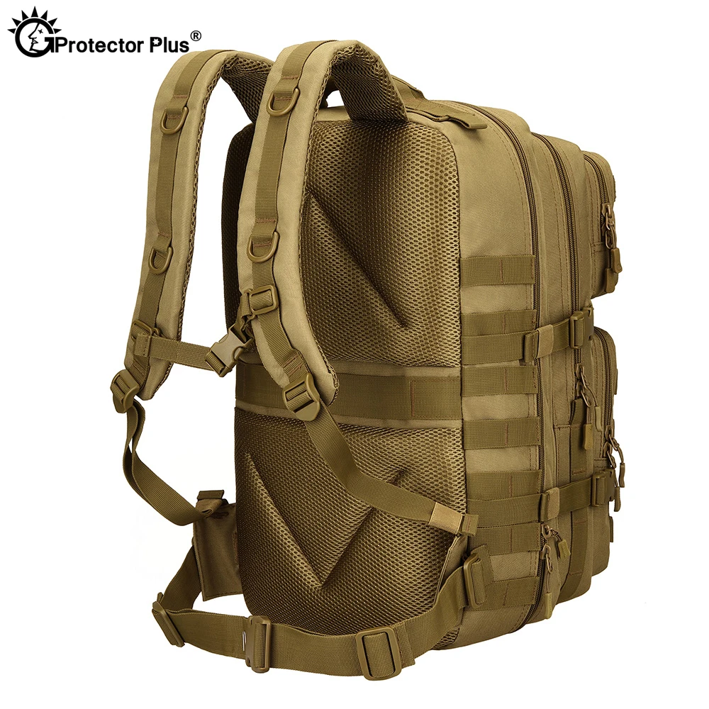 Mochila militar táctica de gran capacidad, bolsa de camuflaje resistente al agua para deportes al aire libre, viajes y Camping, PROTECTOR PLUS, 45l - imagen 4