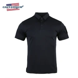 Emersongear Polo táctico secado rápido – Azul para senderismo y caza