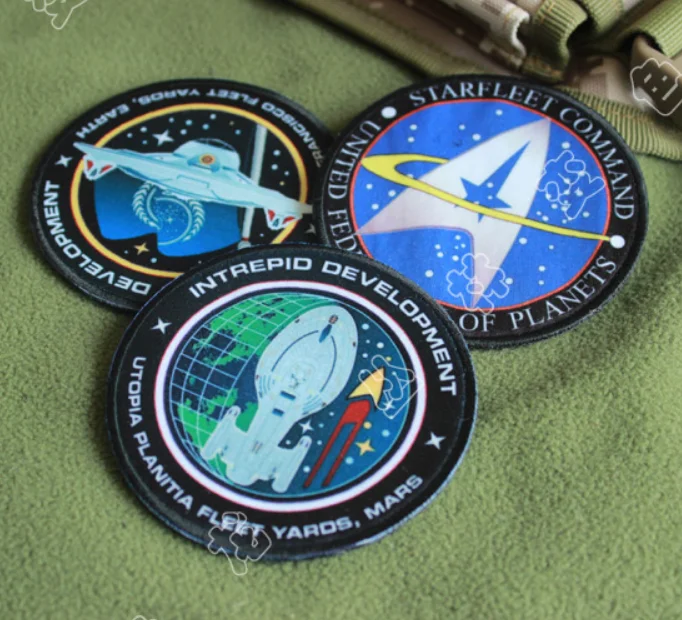 Parches con estampado de nave espacial, proyecto de clase Regent, nave espacial Trek para ropa, brazalete de estrellas DIY para ropa, chaqueta, bolsa, decoración - imagen 3