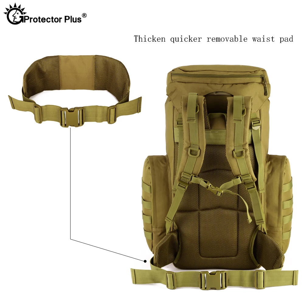 PROTECTOR PLUS 70L-85L mochila táctica del ejército mochila de cazadores bolsa de campo militar Unisex CS CF juego duradero viajes al aire libre - imagen 3