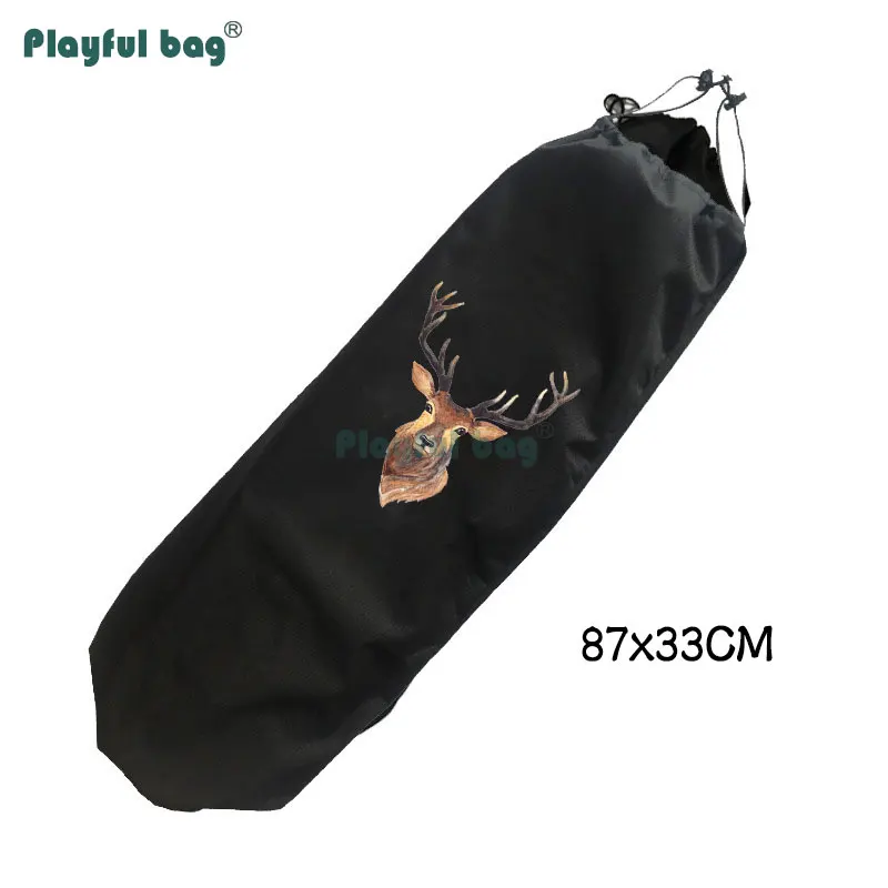 Playful Bag-Mochila De doble balancín para monopatín, bolsa individual de doble correa, patrón de moda Oxford, bolsa de almacenamiento de tela impermeable AMB12 - imagen 4