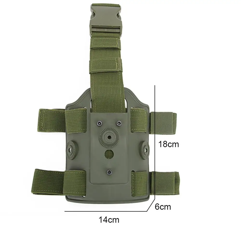 Táctico izquierda/derecha gota pierna bolsa para pistola Glock Airsoft pistola bolsa funda equipo de caza - imagen 3
