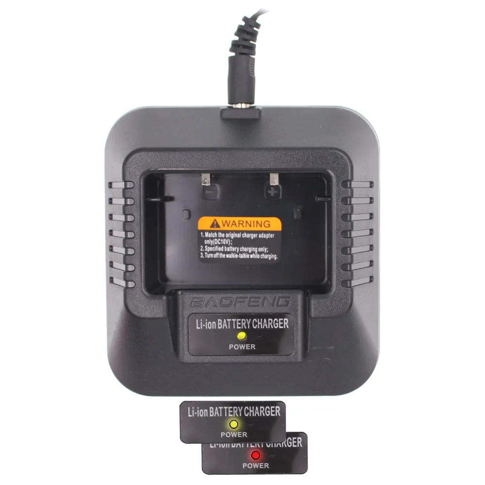 Cargador Original para BAOFENG UV-5R DM-5R UV-5RA UV-5RB Series Adaptador de corriente de radios bidireccionales y escritorio para batería - imagen 5