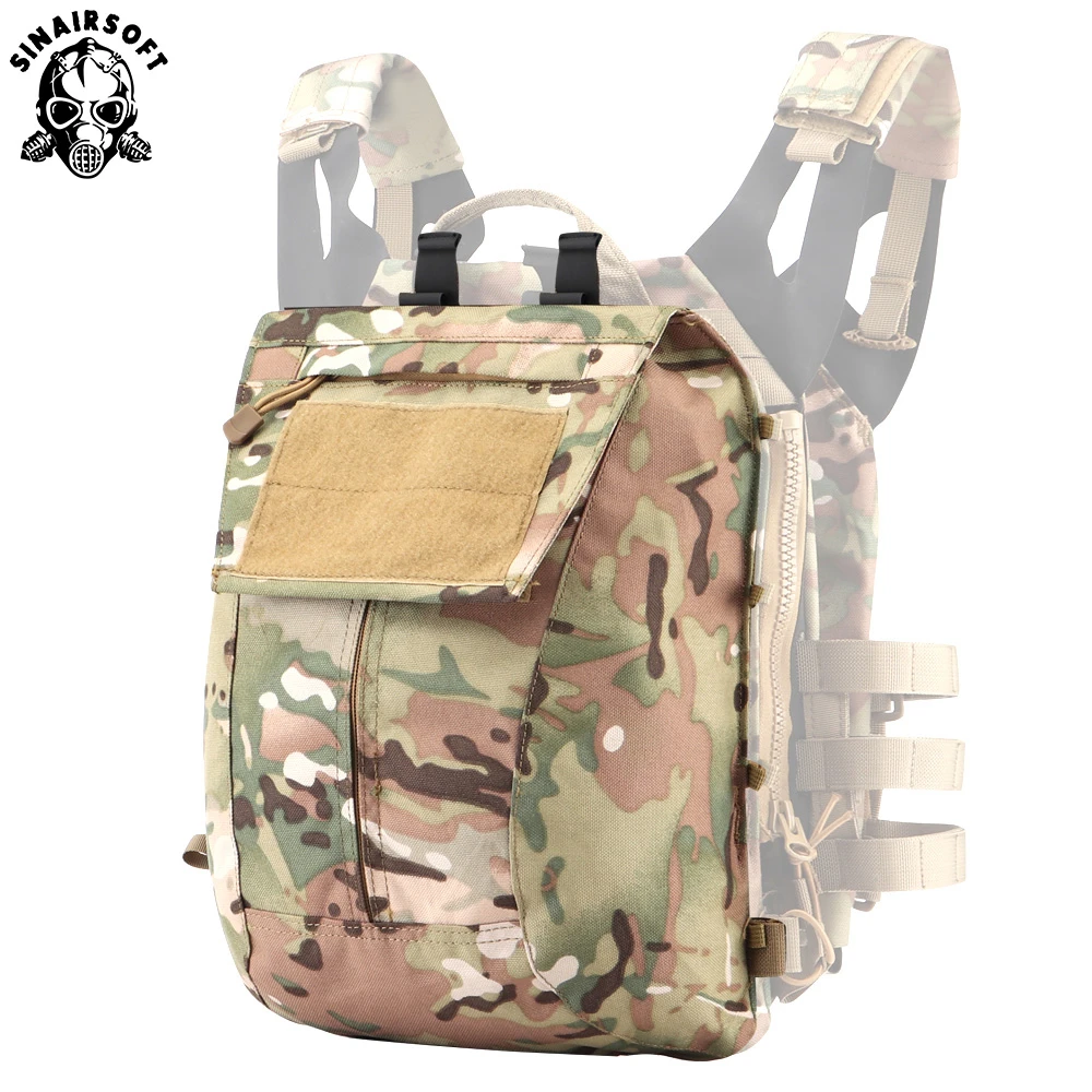 SINAIRSOFT-Paquete de Panel táctico con cremallera, portador de placa Molle militar Airsoft, mochila con cremallera, bolsa de nailon para chaleco AVS JPC 2,0 CPC - imagen 2