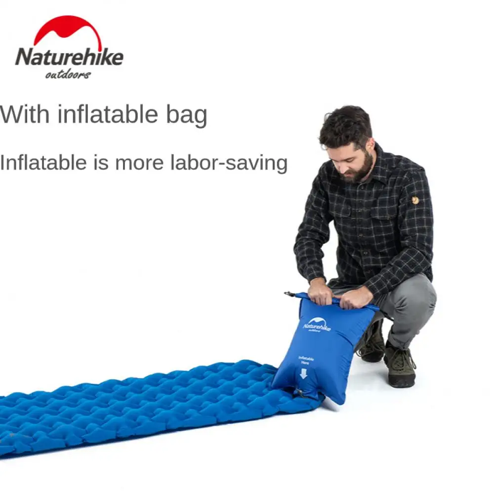 Naturehike-colchoneta para dormir, cojín de aire superligero, individual, gruesa, húmeda, nueva - imagen 3