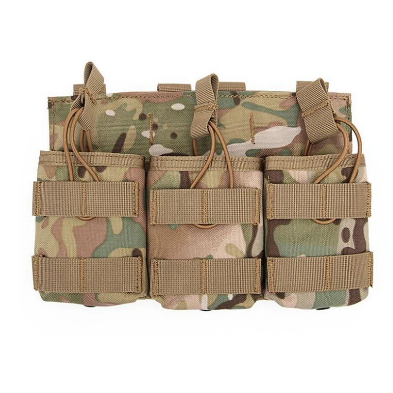 Bolsas de doble Triple Clip Molle para exteriores, conjunto táctico de equipo Airsoft, para caza, 7,62