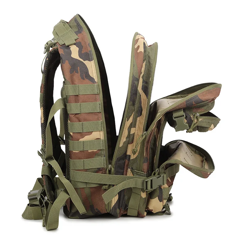 Mochila táctica de camuflaje multifuncional para viajes al aire libre, bolsa de escalada, exploración, senderismo, Camping, mochila de combate - imagen 4