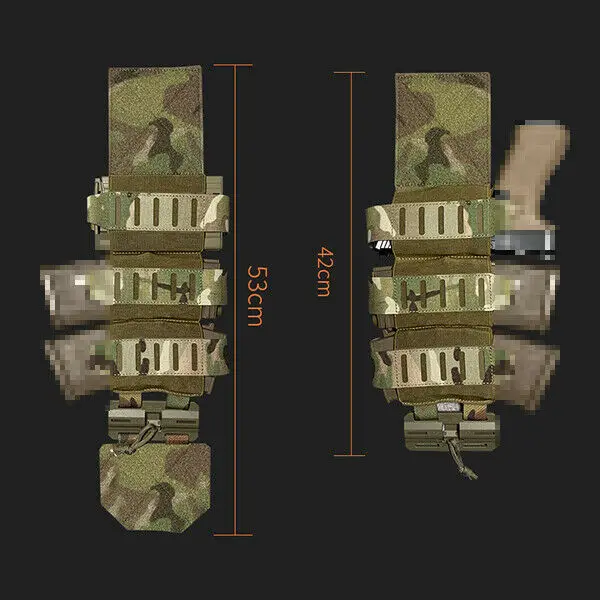 Chaleco táctico desmontable rápido, protector elástico, cierre lateral, cierre magnético a presión para 4020 - imagen 2