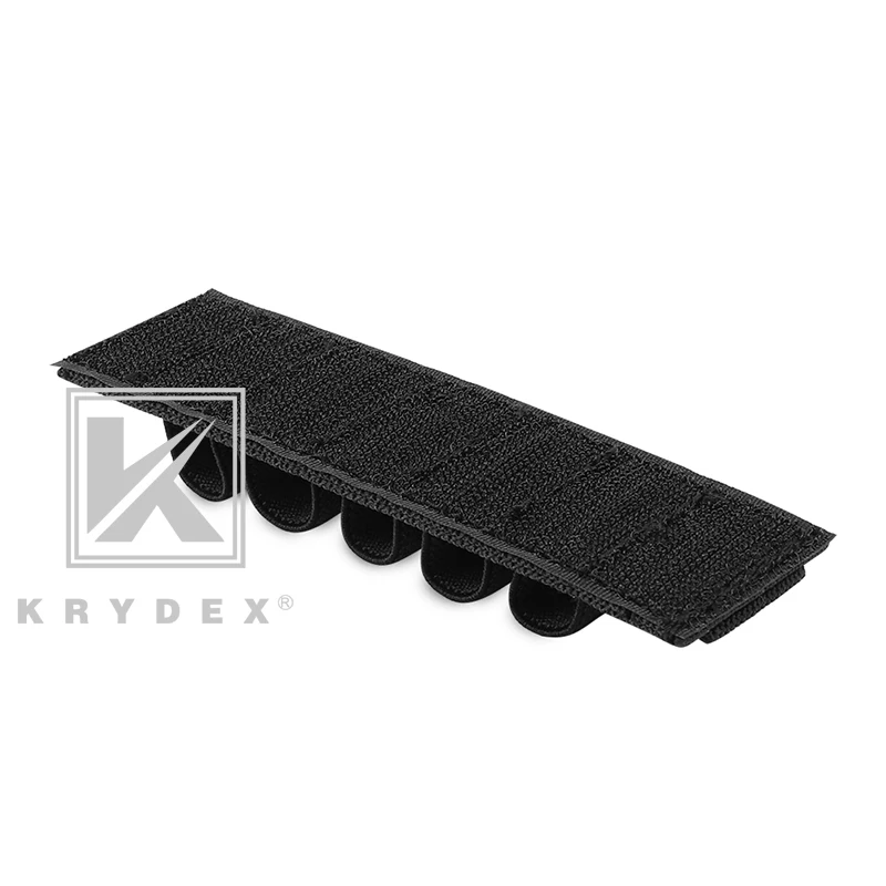 KRYDEX-almacenamiento elástico de batería táctica para Chemlight, bandeja de carcasa, portalápices, gancho y bucle de 5 agujeros, Panel de almacenamiento negro - imagen 5