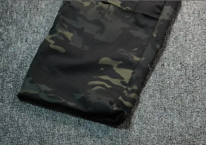 Pantalones de combate G3 con rodilleras, pantalones Airsoft, caza Ranger camuflaje negro, deportes al aire libre, MCBK - imagen 5