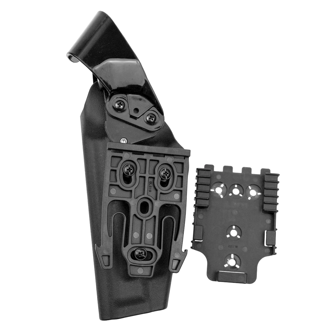 Funda de pistola de bajo recorrido, plataforma táctica, sistema de bloqueo rápido para pistola Universal, funda de pistola de pierna caída, caza - imagen 5