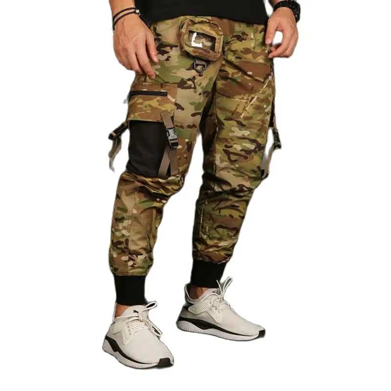 Emersongear-Pantalones tácticos para correr, pantalón con banda en el tobillo, Camoflage táctico, cintura estirada, Wargame, caza, Camping - imagen 3