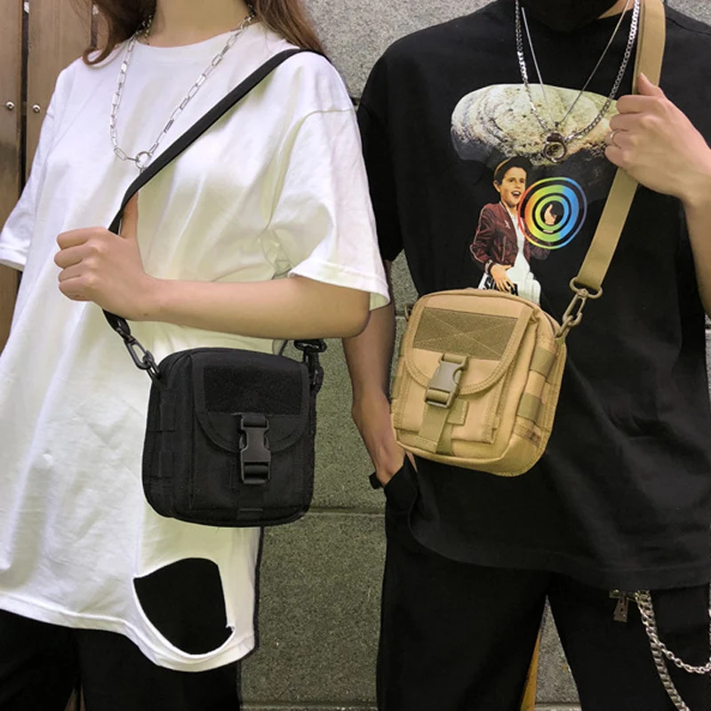 Bolsa de teléfono de hombro para hombre y mujer, equipo de camuflaje táctico EDC, ropa de calle de Hip Hop, equipo funcional para el pecho - imagen 2