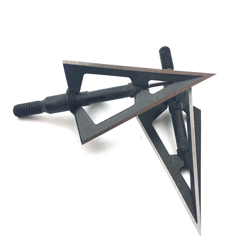 Pernos de flecha de caza, punta de flecha de grano 100, punto de telflón, tratamiento de superficie, punta ancha, arco de caza, bestia, cabeza de flecha 3 Blad - imagen 3