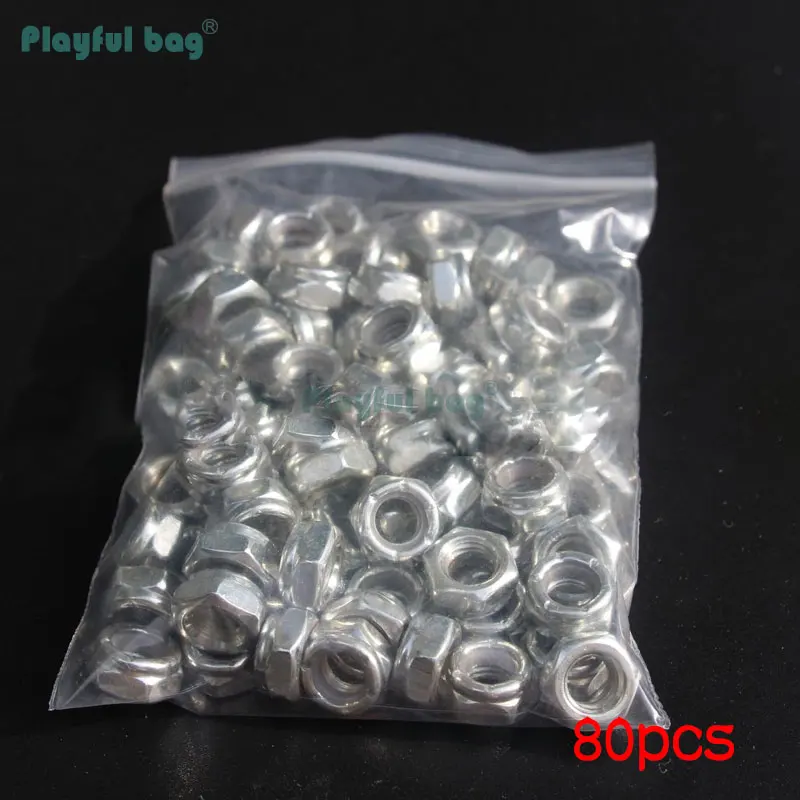 Juguetón bolsa de 80 piezas pulgadas almohadilla de eje de monopatín opp bolsa colorida M8 soporte tuerca lateral puente de monopatín tuerca antideslizante AMB33 - imagen 5