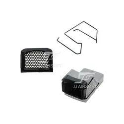 JJ Airsoft Killflash / Kill Flash Protector Cover para mira réflex de punto rojo killflash (negro/bronceado)