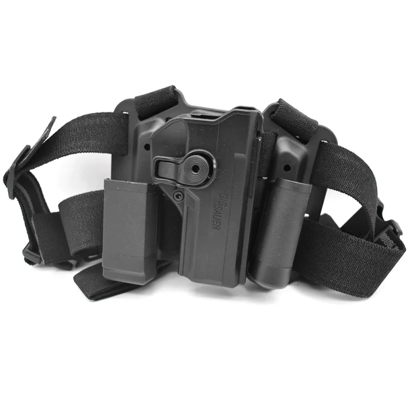 Funda táctica para pistola P250, cinturón, funda para pistola, funda para pierna caída, funda Universal para caza, Clip para cinturón, cuña - imagen 5
