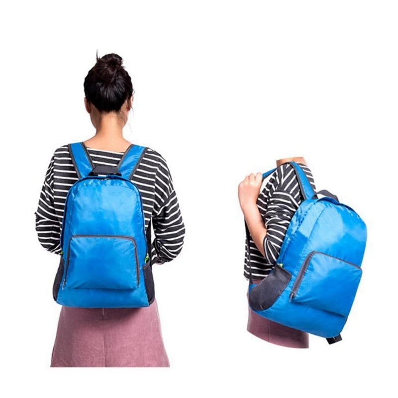 Mochila plegable multifuncional para exteriores, bolsa impermeable, ligera, de nailon para viajes diarios, ciclismo, Camping y senderismo - imagen 3