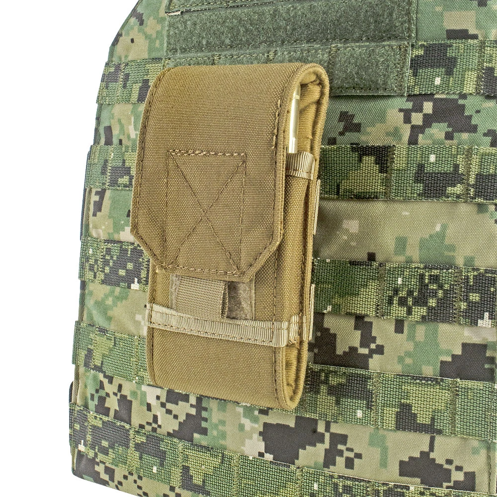 Bolsa de camuflaje al aire libre, funda táctica del ejército, soporte para teléfono, cinturón deportivo de nailon impermeable EDC, chaleco de mochila de camuflaje Molle para caza - imagen 5